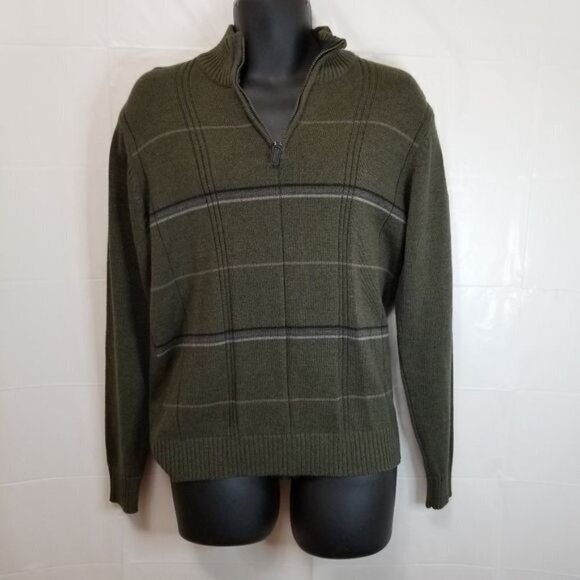 Oscar de la Renta Winter Green Sweater - Picture 1 of 5